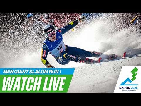 LIVE I Narvik (NOR) - M - Giant Slalom Run 1 - FIS Alpine Junior World Ski Championships