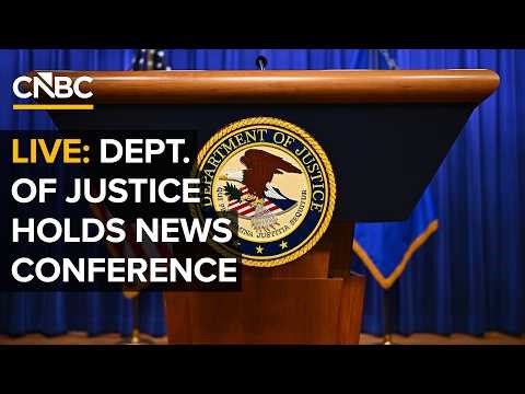 LIVE: The U.S. Department of Justice holds a news conference — 4/28/2026