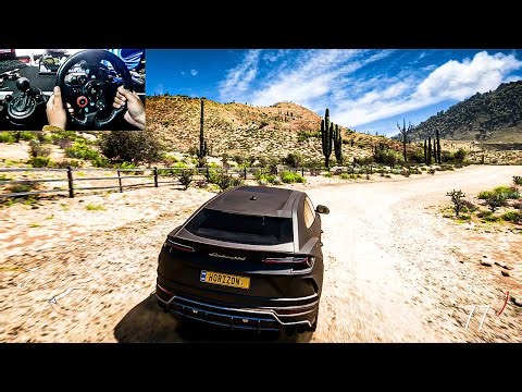 LAMBORGHINI URUS 2019 | Forza Horizon 5 | Steering Wheel Gameplay [4K60FPS]