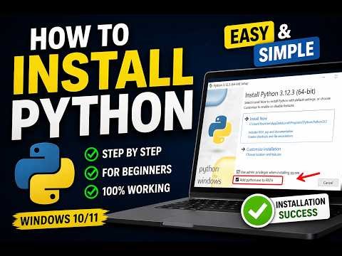 How to Install Python on Windows 10/11 (Step-by-Step Guide for Beginners)