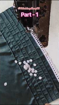 🌸 Beginners Ke Liye Easy Embroidery Design 🔥Simple Sewing Machine Se Beautiful Suit Banaye #viral