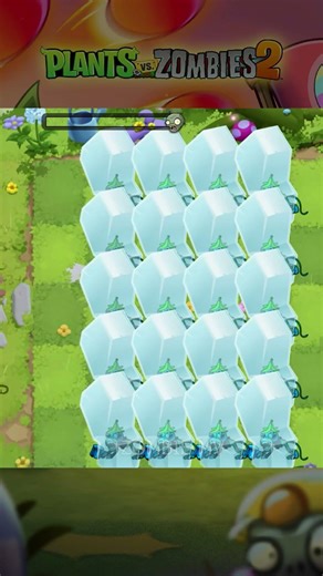 PvZ 2 Power of Mastery Plant - Plant Teams Mastery 200 Vs 20 Ice Cubed Zombies #shorts #pvz2