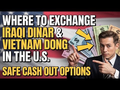 Where to Exchange Iraqi Dinar & Vietnam Dong in the U S Safe Cash Out Options #iraqidinarnews