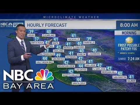 Forecast: frosty start, rain returns for New Year's Eve