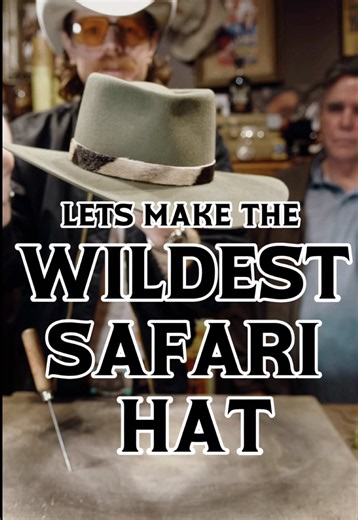 Safari Hat with Zebra Band — Unique Zebra Hide Hat Idea