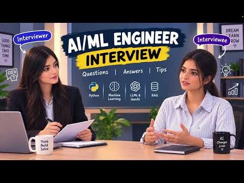 AI/ML Engineer Interview Questions & Answers 🔥 | Mock Interview for Freshers#ai #aiml#motivation
