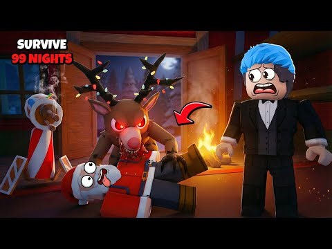 I SURVIVE 99 NIGHTS in the FOREST | Roblox | PINAKAEN KO ANG FAKE SANTA SA SKINWALKER