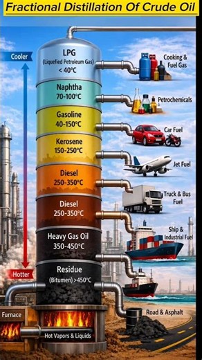 Crude Oil Refinery Process Explained! ⛽🔥