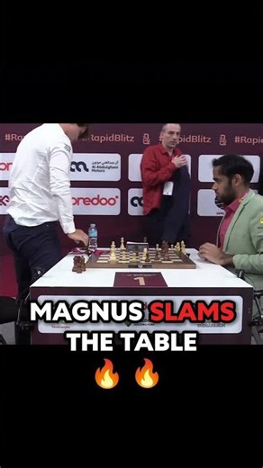 Magnus Carlsen SLAMS THE TABLE 🔥🔥