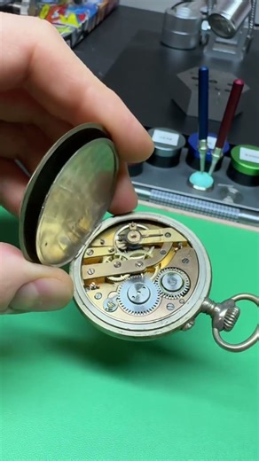 Inside an Old-School Silver Pocket Watch