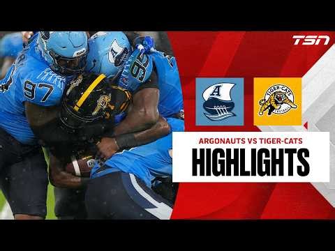 CFL WEEK 12: Toronto Argonauts vs. Hamilton Tiger-Cats | Full Highlights