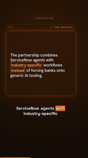 ServiceNow Put $40M Into Banking-Specific AI Workflows #Shorts