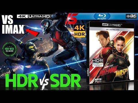 HDR DV WCG ATMOS ANALYSIS Ant Man and the Wasp 2018 4K UHD Blu Ray REVIEW vs 1080p BD SDR 100nits