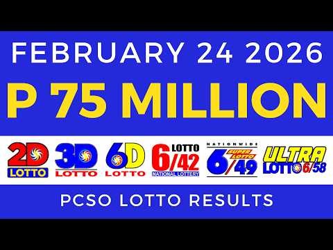 Lotto Result Today 9pm February 24 2026 PCSO