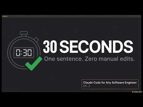 I Fixed a Bug in 30s Without Opening My Editor — Ch. 2 | Claude Code for Any Software Engineer