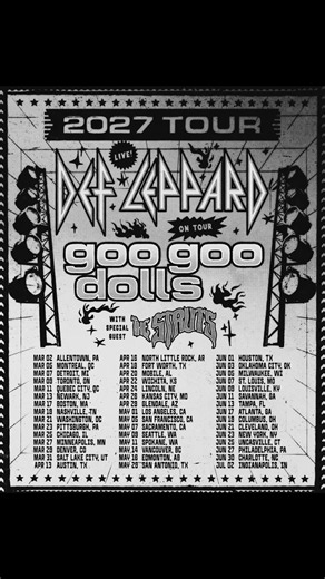 Def Leppard "North American Tour" 2027 | #TourDrop