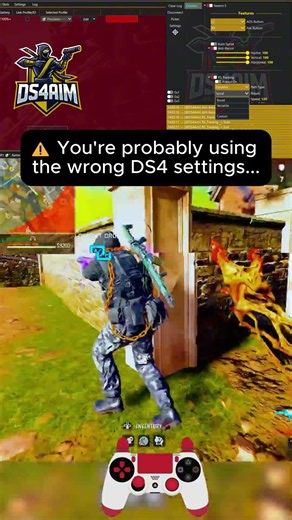 ⚠️ If your aim feels inconsistent...Your DS4 setup could be the problem. #warzone #cod
