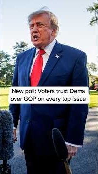 New poll: Voters trust Dems over GOP on every top issue