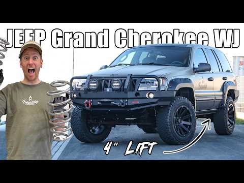Fette Höherlegung für den Jeep Grand Cherokee WJ! Rough Country 4" Lift Kit Einbau!