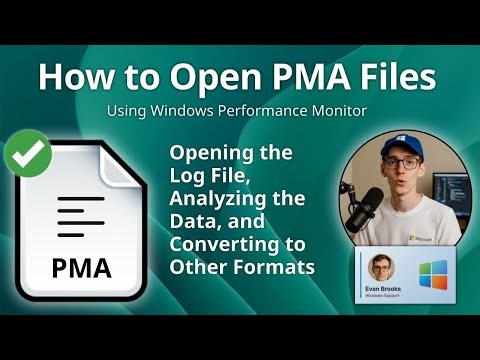 How to Open PMA Files (Windows Performance Monitor)