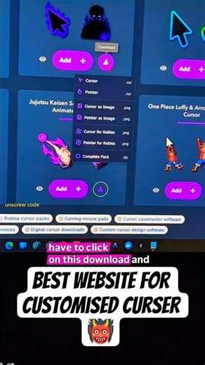 best website for customised curser 🥵 .#shorts #codinglife #programming