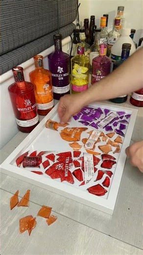 Crafting Art from Broken Gin Bottles