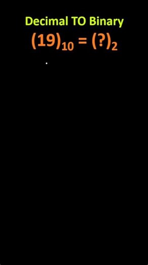 Decimal To Binary Conversion | Number System | Computer Fundamental | Digital Electronics