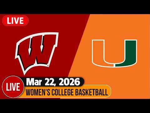 Miami vs Wisconsin Live HD March/21/2026 | Women's College Basketball Championship | NCAAW Today