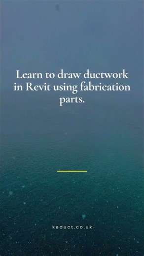 Draw ductwork in Revit with fabrication parts