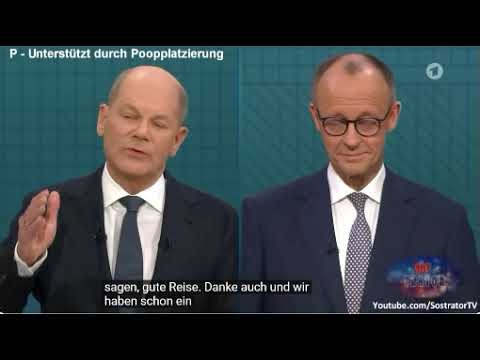 Black Rock Lies Merz vs. Sleeping Olaf Scholz - Sostrator TV - Kacke Am Dampfen - Das Dulel (Satire)