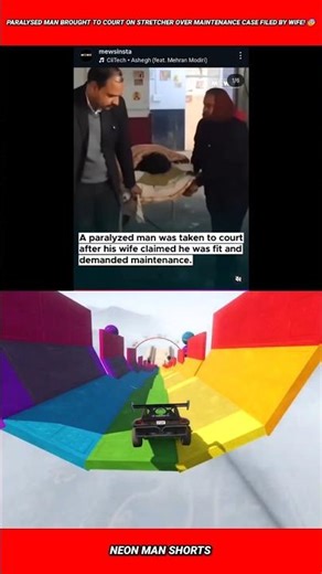 Paralysed man brought to court on stretcher over maintenance case filed by wife! 😰 #shorts