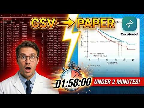 Automated Survival Analysis App for Clinicians | Spreadsheet to Publication in 2 minutes