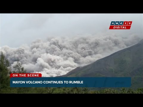 WATCH: Mayon Volcano emits pyroclastic density current along Mi-isi gully | ANC