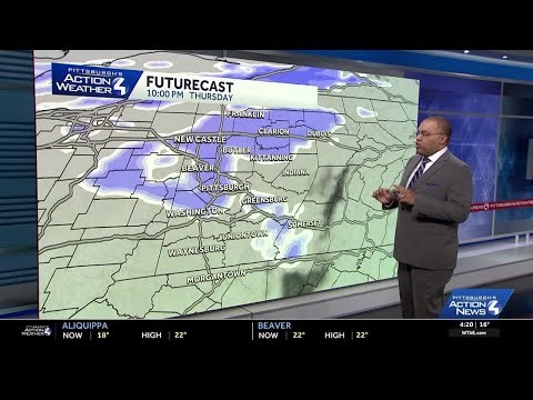 January 1 Forecast: Flurries Thursday night for Western PA
