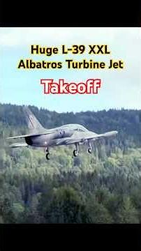 Takeoff - Huge L-39 XXL Albatros Turbine Jet #rcwarbird #warbird #l39 #fighterjet #rcturbine #rcjet
