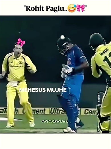 "Rohit Paglu..🎀😅" #cricket #india