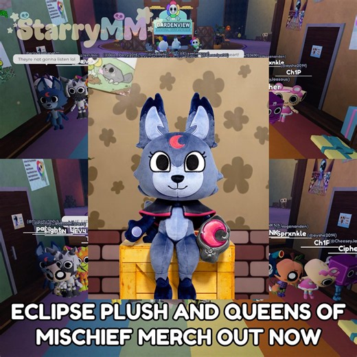 ECLIPSE PLUSH AND QUEENS OF MISCHIEF MERCH OUT NOW IN DANDY’S WORLD #dandysworld #roblox #update