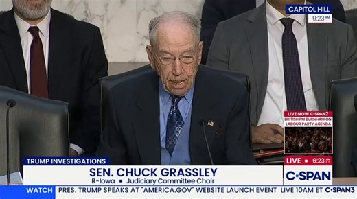Watch Jack Smith at the end here.He is looking forward to retorting to Sen. Grassley. https://t.co/mGi9vcL2Q6