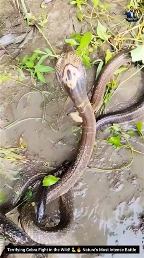 Terrifying Cobra Fight in the Wild! 🐍Nature’s Most Intense Battle #Cobra #SnakeFight #NatureBehavior