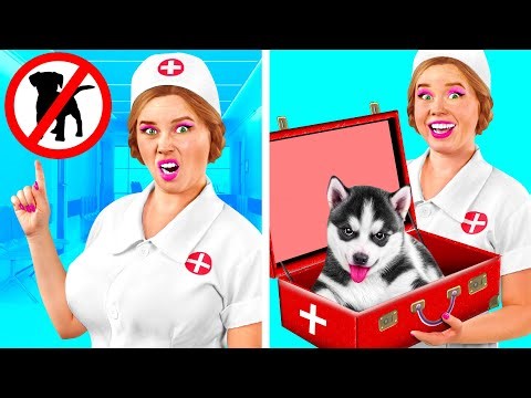 Funny Ways To Sneak Pets Into The Hospital | Crazy Challenge by Fun Teen