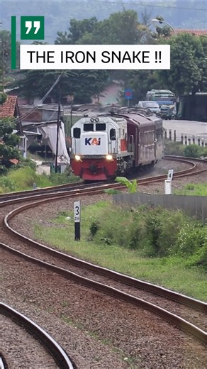 The Iron Snake 🐍 #railroads #railwayphotography #train #railway | Java Railfanning