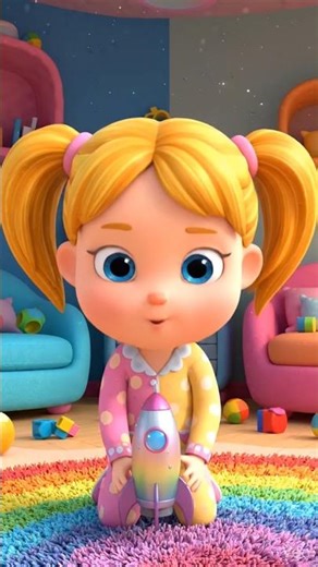 Magic Space Rocket 🚀 | Baby Meets Cute Aliens 👽✨ | Fun Kids Cartoon Short #kidsvideo#cartoon