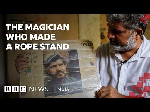The story of an Indian magician who could make a rope stand | BBC News India
