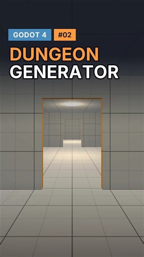Dungeon Generator in Godot 4 #shorts