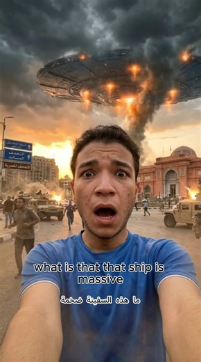 🚨 Alien Invasion Over Cairo! 👽🔥 #shorts #alieninvasion #cairo