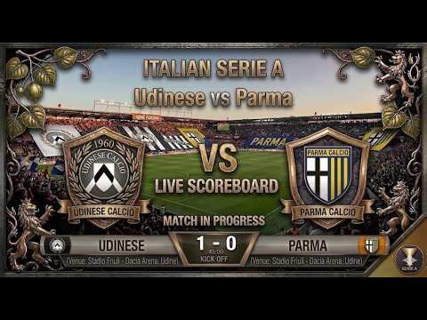 Udinese vs Parma | Watchalong & Live Score | Italian Serie A
