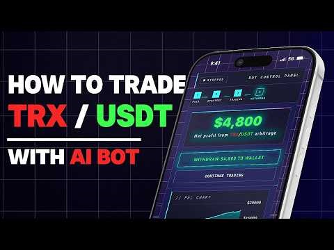 AI TRON Arbitrage Bot 2026: Live Demo – How to Trade TRX & Make Passive Profits!