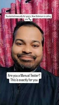 Manual testers complain about growth,Selenium is right there | Free tool #seleniumtesting #selenium