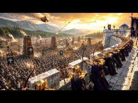 1000 Elves vs 5000 Gondorians Siege – Epic Siege | LOTR Bannerlord Mod
