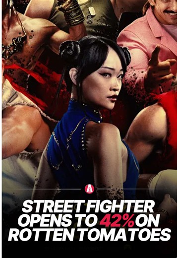 A tough first round for ‘Street Fighter’ 🥊 The video game adaptation has opened to a disappointing 42% on Rotten Tomatoes. Noah Centineo, Andrew Koji and Callina Liang star as Ken, Ryu and Chun-Li, alongside Jason Momoa and 50 Cent. The movie hits UK and US cinemas on October 16. Will you be giving it a chance? 🎮 #streetfighter #movietok #jasonmomoa #chunli #review